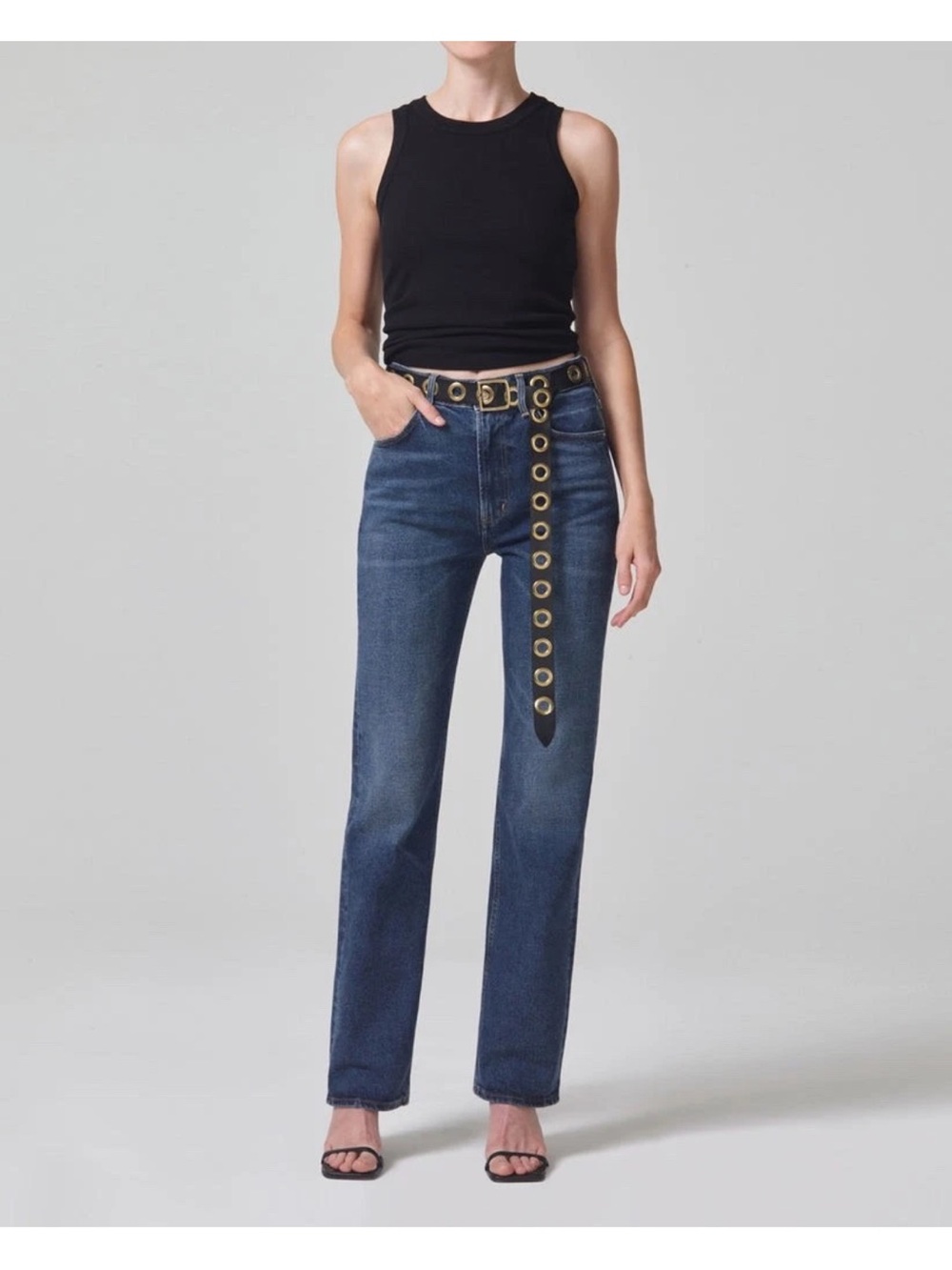 CITIZENS OF HUMANITY Zurie Straight Leg Jeans in Garnish 23 24 NWOT